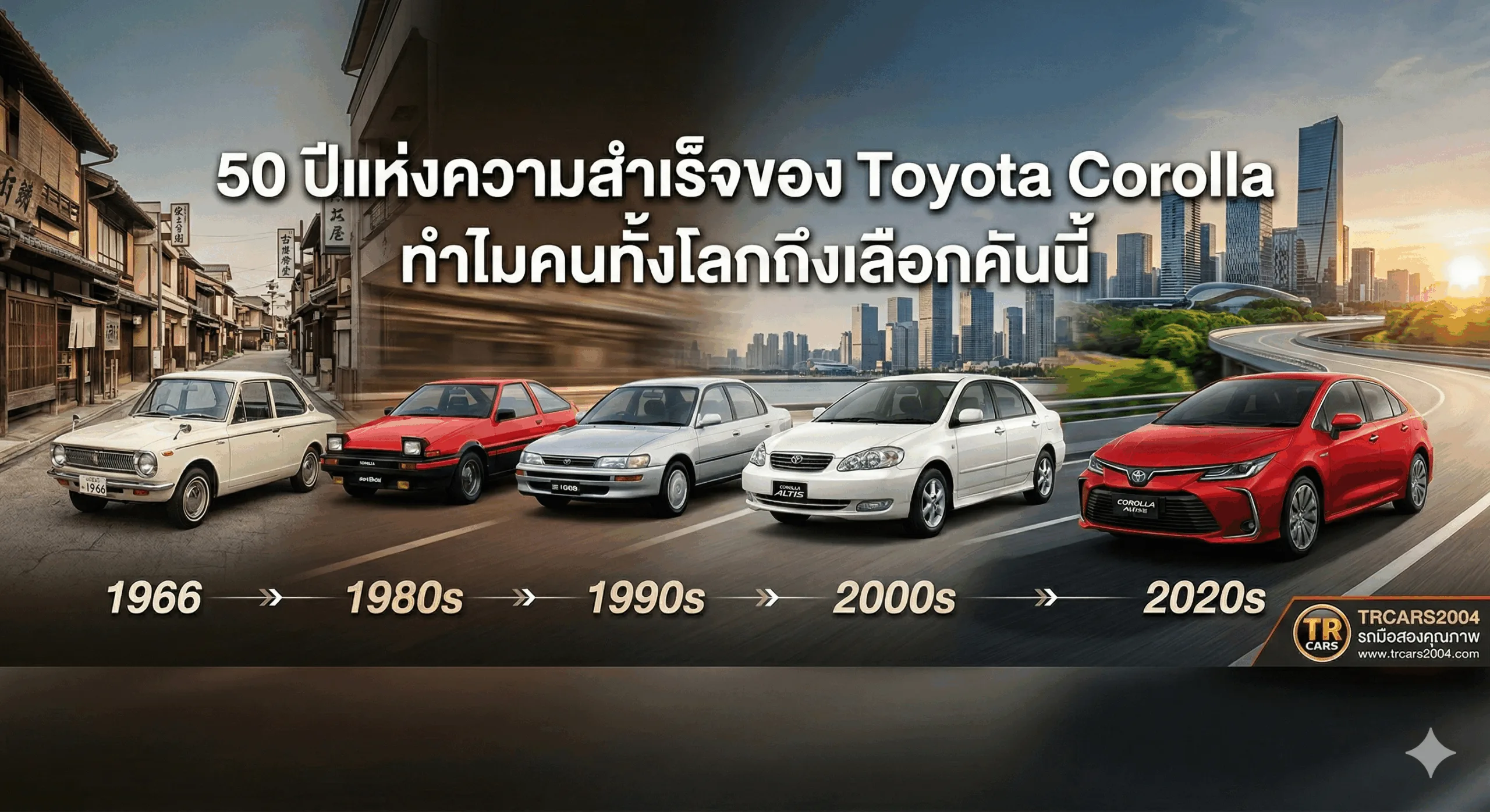 50 ปีแห่งความสำเร็จของ Toyota Corolla ทำไมคนทั้งโลกถึงเลือกคันนี้