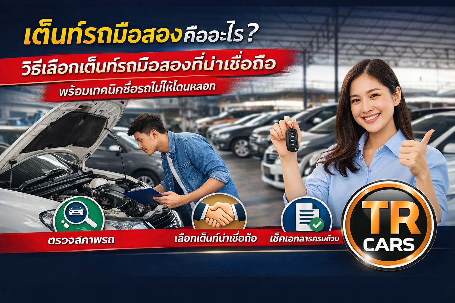 เต็นท์รถมือสองคืออะไร? วิธีเลือกเต็นท์รถมือสองที่น่าเชื่อถือ พร้อมเทคนิคซื้อรถไม่ให้โดนหลอก