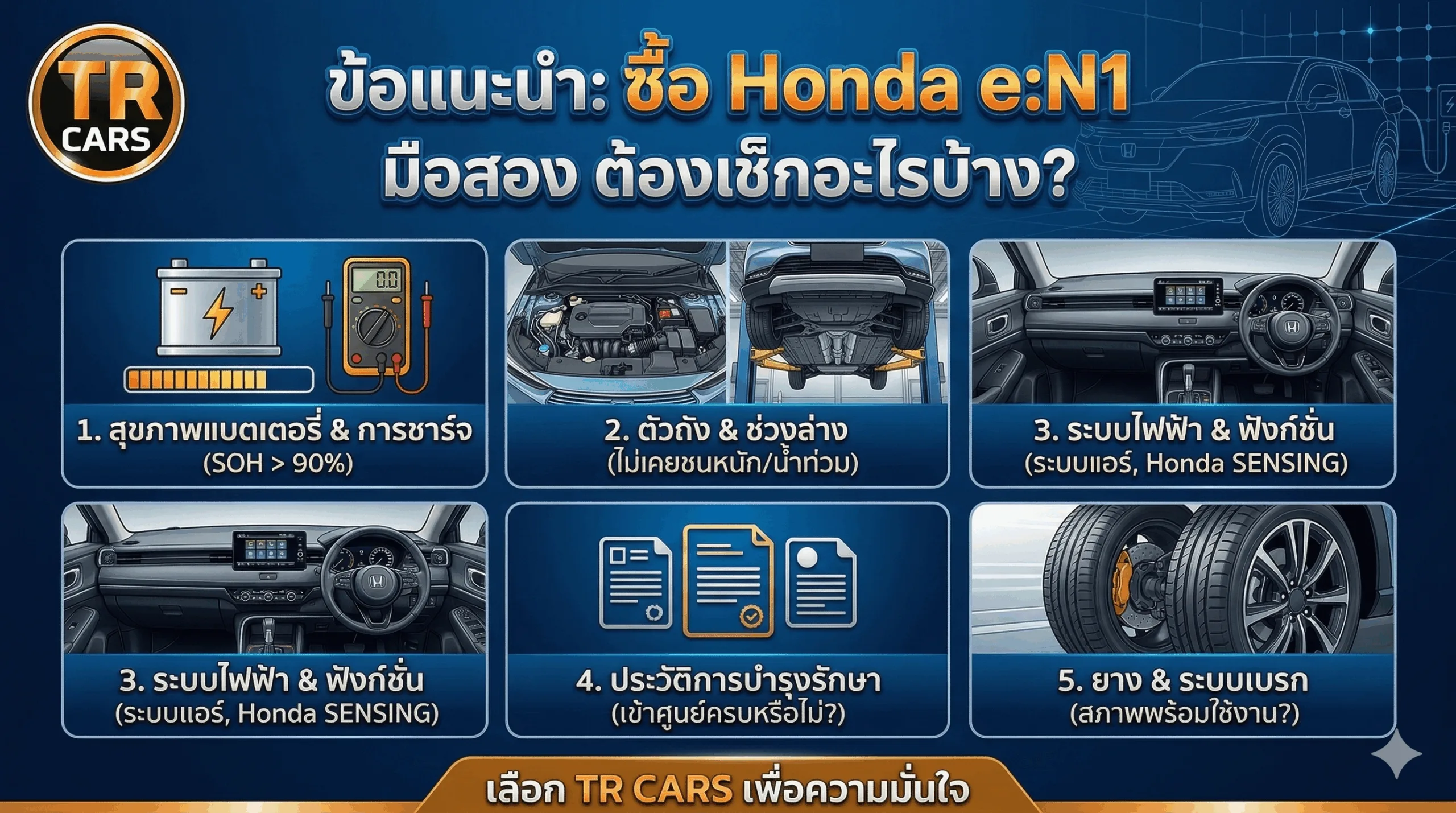 ซื้อ Honda eN1 มือสอง ต้องเช็กอะไรบ้างก่อนซื้อ