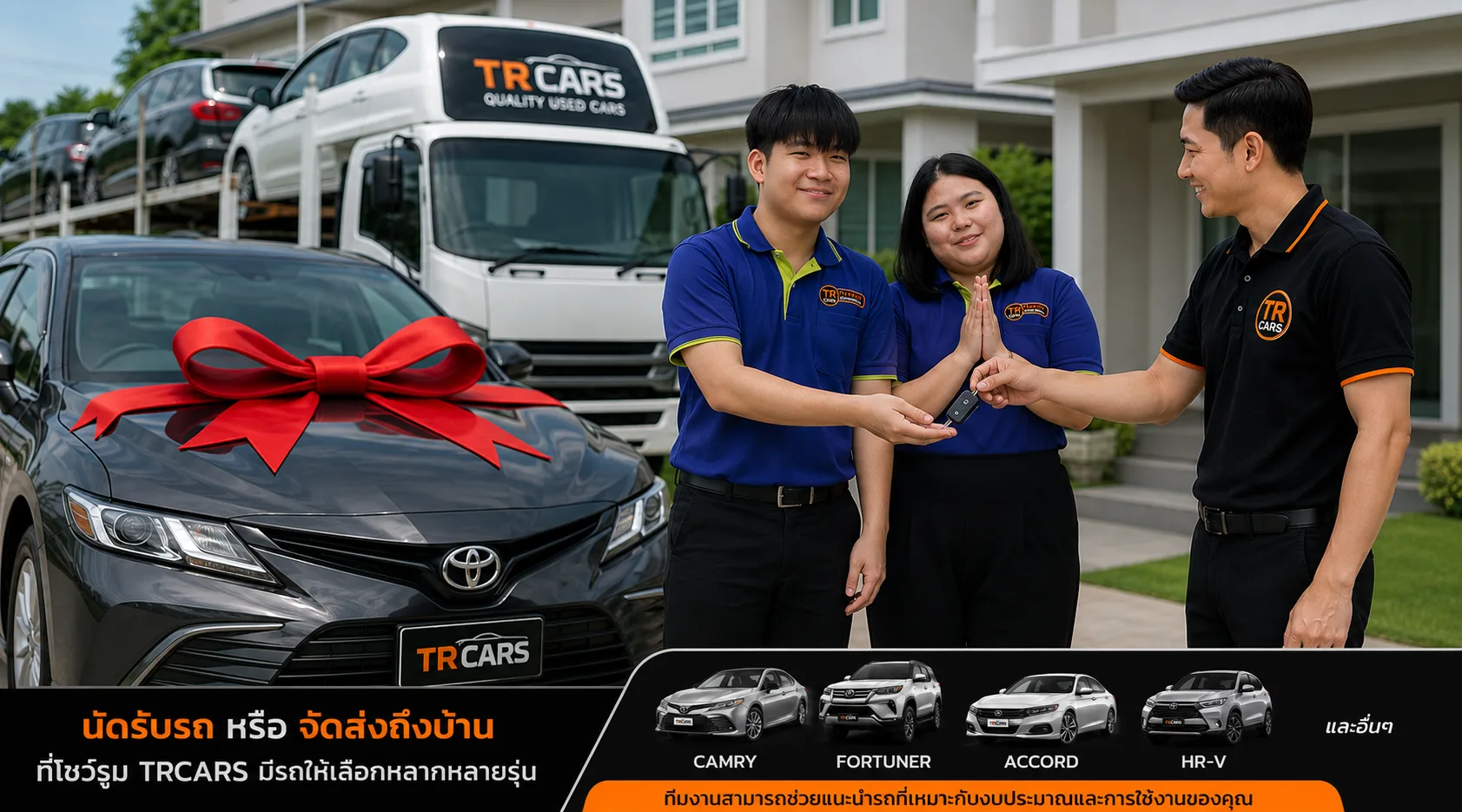 ขั้นตอนที่ 5: นัดรับรถ หรือจัดส่งถึงบ้าน