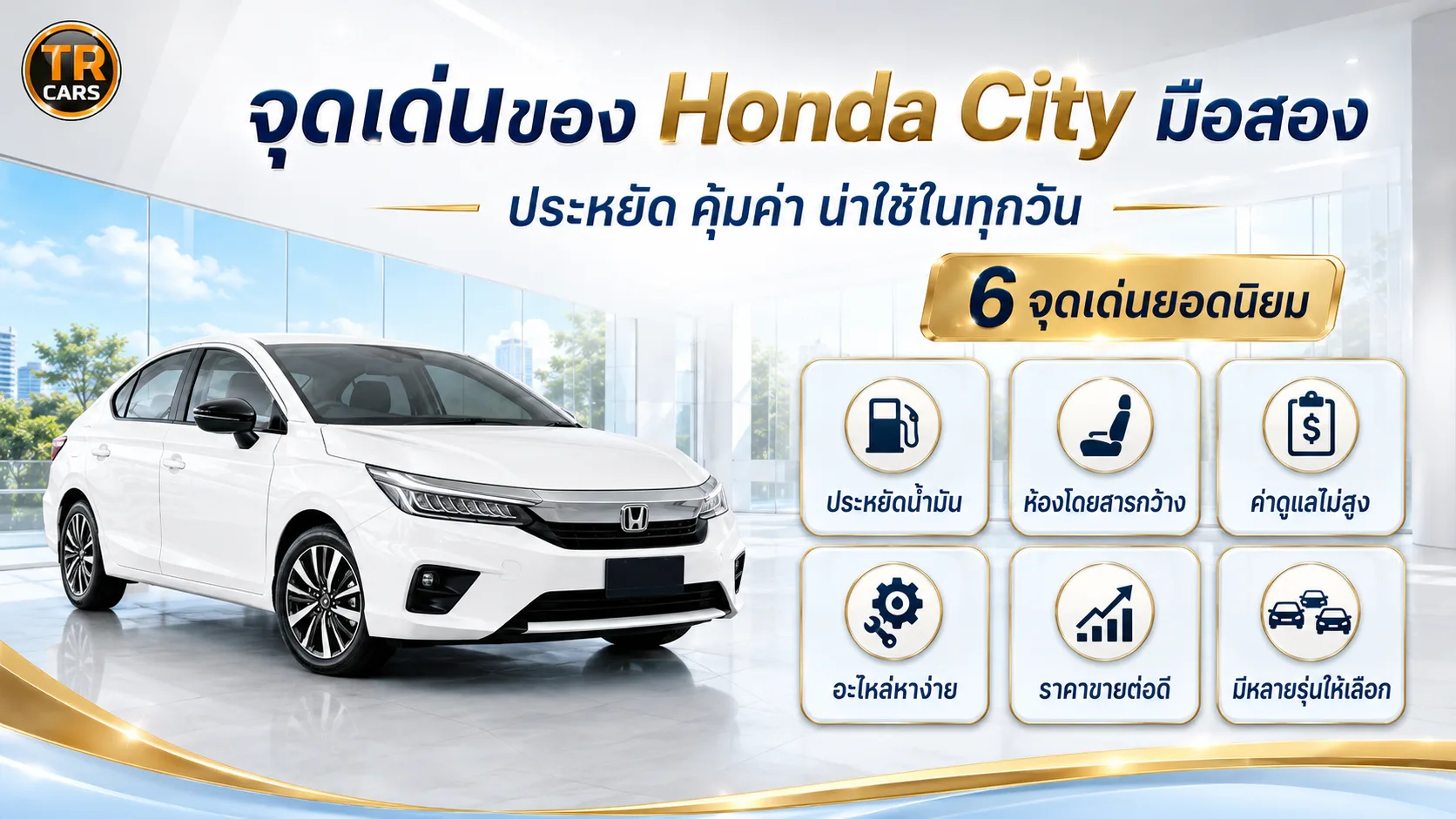 จุดเด่นของ Honda City มือสอง